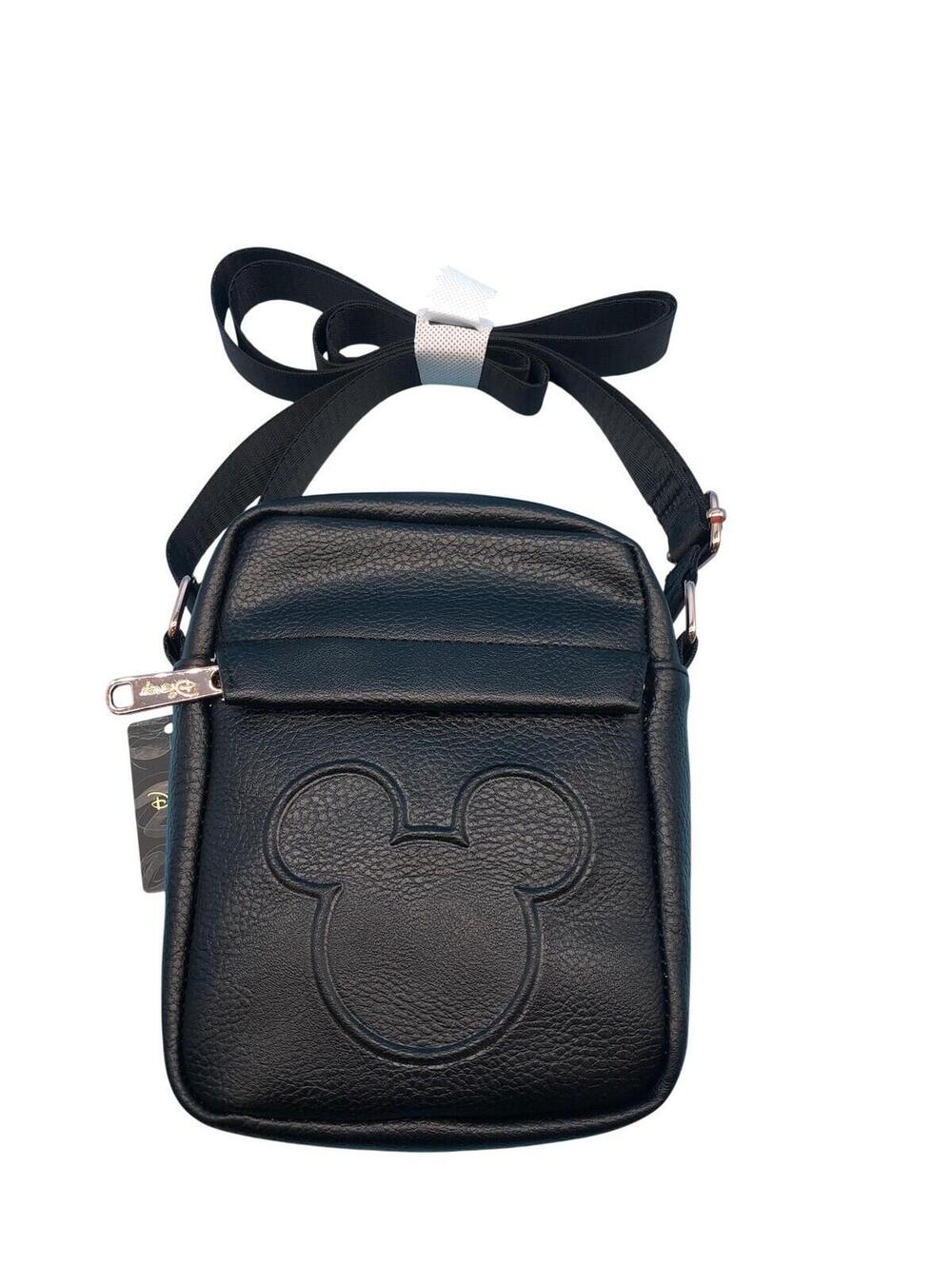 Loungefly Disney Mickey Mouse Crossbody Bag Womens Small Black Faux Leather